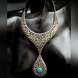 Vintage Warrior Woman Collar Necklace